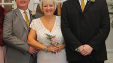 Nick, Ann and Ian at the wedding