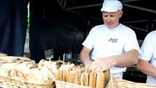 Fresh baked bread ready for lunchtime