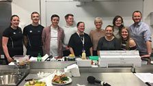 Neil and Flora with Judy Murray and the City of Glasgow students