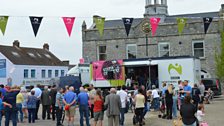 Crowds gather in Ballynahinch Market Square