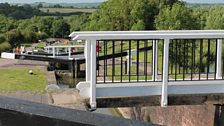 Foxton Locks in the sunshine