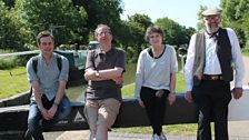 Guest and Presenters on location by the Lock