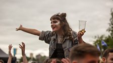 The crowds on Glasgow Green