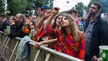 The crowds on Glasgow Green