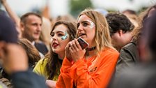 The crowds on Glasgow Green