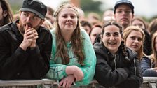 The crowds on Glasgow Green