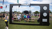 The crowds on Glasgow Green