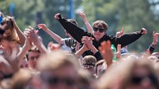 The crowds on Glasgow Green