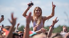 The crowds on Glasgow Green