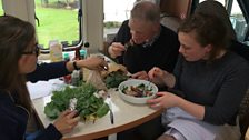 Lunchtime in the campervan