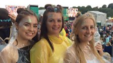 Splendour: The rain came down but the fun continued