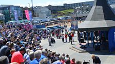 Crowds gather in Portstewart