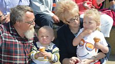 All ages enjoying the music