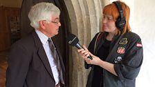 After finding the clue, Sophie chatted to Graham Ford, one of the churchwardens