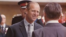 The Duke of Edinburgh arrived by train into Norwich Railway Station