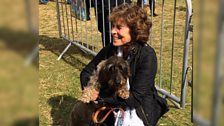 Programme guest Antonia Keaney and her litte dog Percy