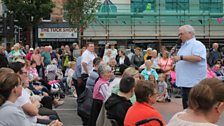 Hugo entertains the crowds in Warrenpoint