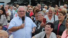 Hugo entertains the crowds in Warrenpoint