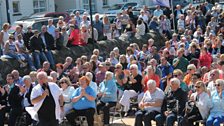 Hugo entertains the crowds in Donaghadee