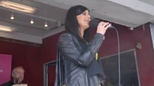 Shauna McStravock performs on Hugo's show