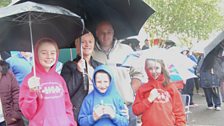 It's great fun singing in the rain in Kesh