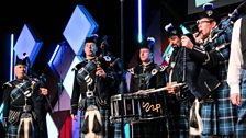 Pipers perform on The Janice Forsyth show.