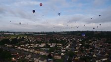 Floating east over Bristol