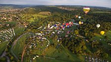 Ascending over Ashton Court in Bristol