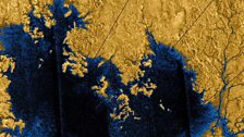 Titan’s lakes of liquid methane and ethane