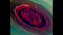 Saturn's rose storm