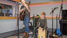 Award-wining buskers Aodhan Moran and Charlie Magill