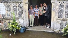 The final clue of the day was at the church in Aldeby