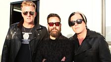 QOTSA backstage at Reading Festival 2017.