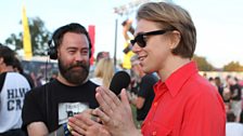 The Xcerts backstage at Reading Festival 2017.