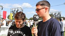 Boston Manor backstage at Reading Festival 2017.