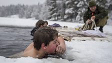 Ice swimmers