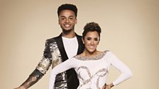 Aston Merrygold and Janette Manrara