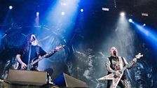 Slayer performing at Download Festival 2017