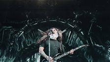 Slayer performing at Download Festival 2017