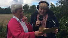 Sophie gets some help from the clue-holder in Snettisham