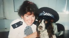 Rona Tynan when she was a police officer with the Met.