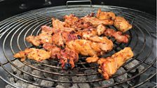 Chicken on the barbeque