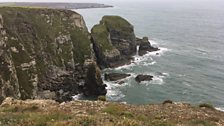 The Stacks along the coastline