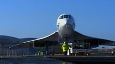 Concorde being moved