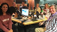 Presenters and guest in the studio - 14th October 2017