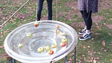 Sophie had to join in with one of the games taking place there to earn the treasure