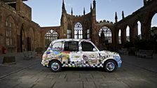 2Tone Taxi in the cathedral ruins