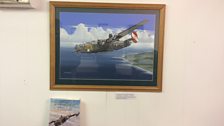 The treasure envelope was with this picture of an American B24 plane