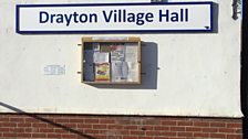 The final clue was at the village hall in Drayton