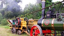 A traction engine with the stonebreaker